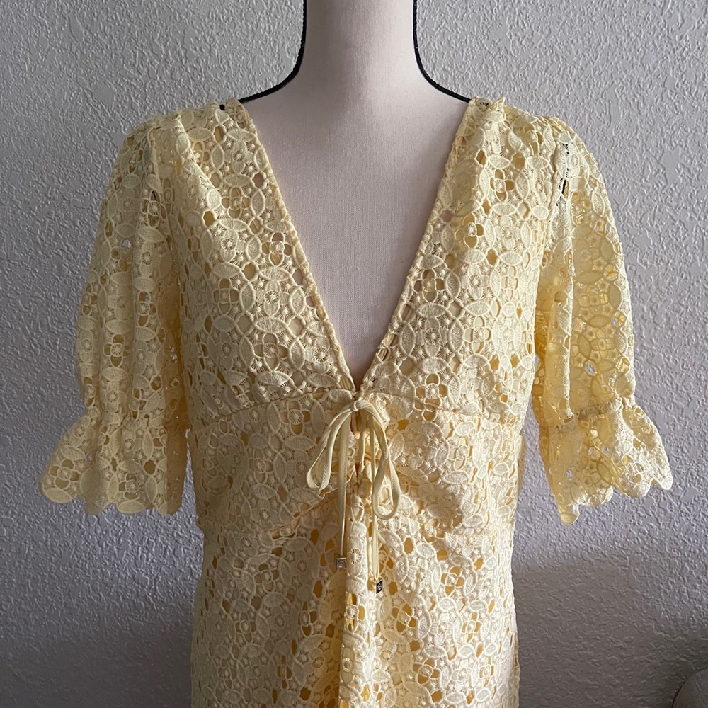 Michael Kors Floral Medallion Lace Dress - Picture 4 of 7